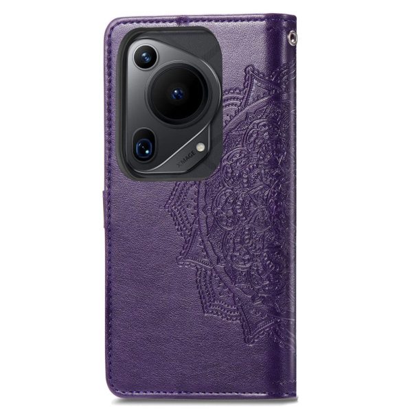 Mandala Huawei Pura 70 Ultra leather case - Purple Hot on Sale