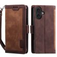 Surburbian iPhone 16 leather flip case - Brown Hot on Sale