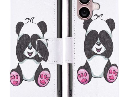 Wonderland iPhone 16 Plus flip case - Panda For Cheap