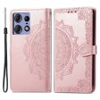 Mandala Motorola Edge 50 Pro leather case - Rose Gold Discount