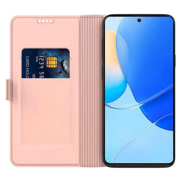 Smooth and thin premium Honor 200 Pro leather case - Rose Gold Online