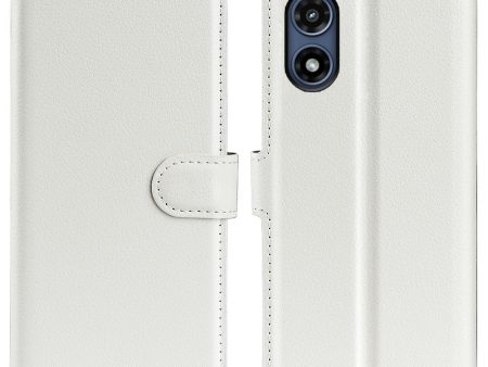 Classic Motorola Moto G Play (2024) flip case - White Discount