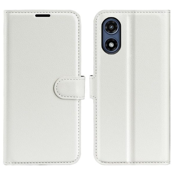 Classic Motorola Moto G Play (2024) flip case - White Discount