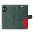 Textured Xiaomi Redmi Note 13 Pro Plus leather case with strap - Green Online Hot Sale