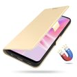 Smooth and thin premium iPhone 16 Pro Max leather case - Gold For Cheap