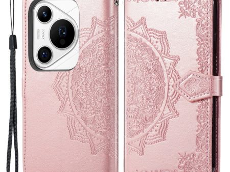 Mandala Huawei Pura 70 Pro   Huawei Pura 70 Pro Plus leather case - Rose Gold For Cheap