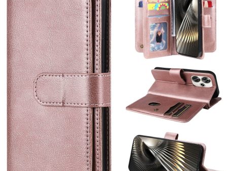 10-slot Xiaomi Redmi Turbo 3   Xiaomi Poco F6 wallet case - Rose Gold on Sale