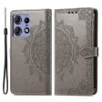 Mandala Motorola Edge 50 Pro leather case - Grey Online now