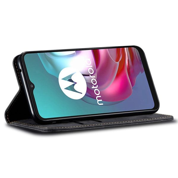 Jeans Motorola Edge 50 Pro flip case - Black Online now