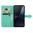 Mandala Sony Xperia 10 VI leather case - Green Hot on Sale