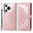 Mandala Huawei Pura 70 leather case - Rose Gold Supply