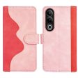 Two-color OnePlus Ace 3V leather flip case - Pink Supply