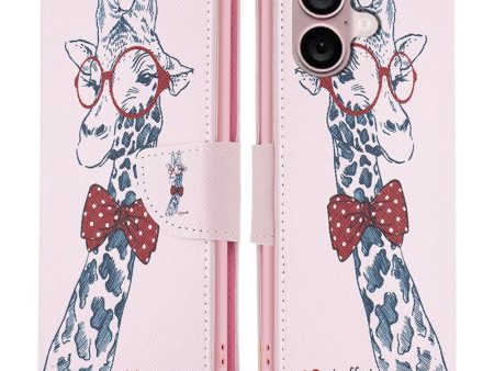 Wonderland iPhone 16 Plus flip case - Giraffe For Discount