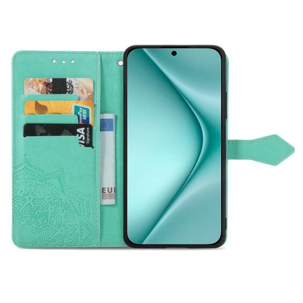 Mandala Huawei Pura 70 leather case - Green Hot on Sale