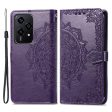 Mandala Honor 200 Lite leather case - Purple For Sale