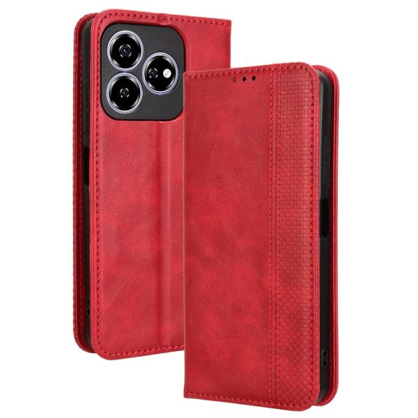 Bofink Vintage ZTE Axon 60 leather case - Red Online Sale