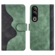 Two-color OnePlus Ace 3V leather flip case - Green Online now